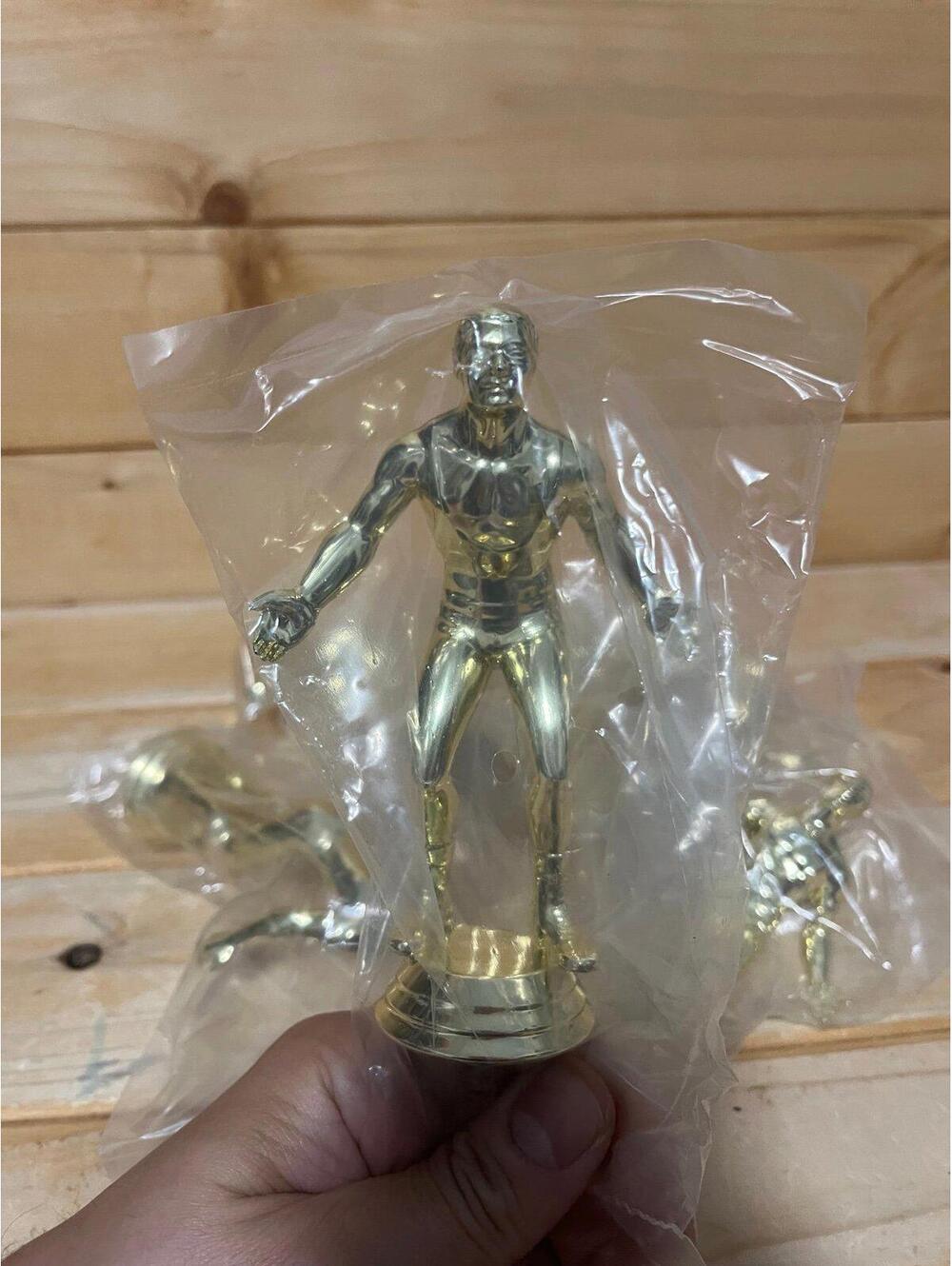 5" Tall Wrestling Trophy Topper - Lot of 8
